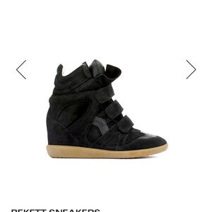 Isabel Marant black suede high top sneaker (size 7.5 US) - Like New - worn 1x